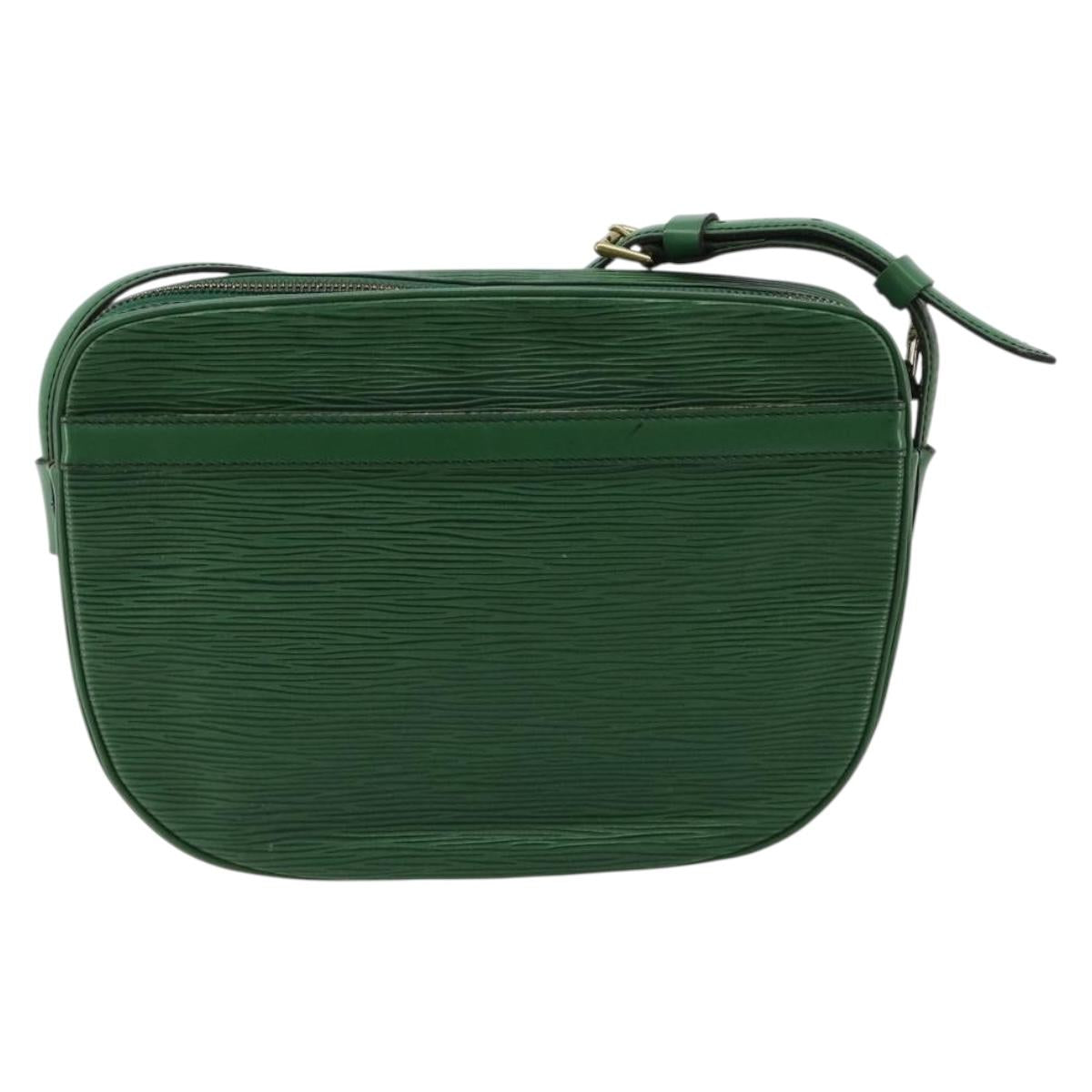 LOUIS VUITTON Epi Jeune Fille MM Shoulder Bag Green M52154 LV Auth ka4596