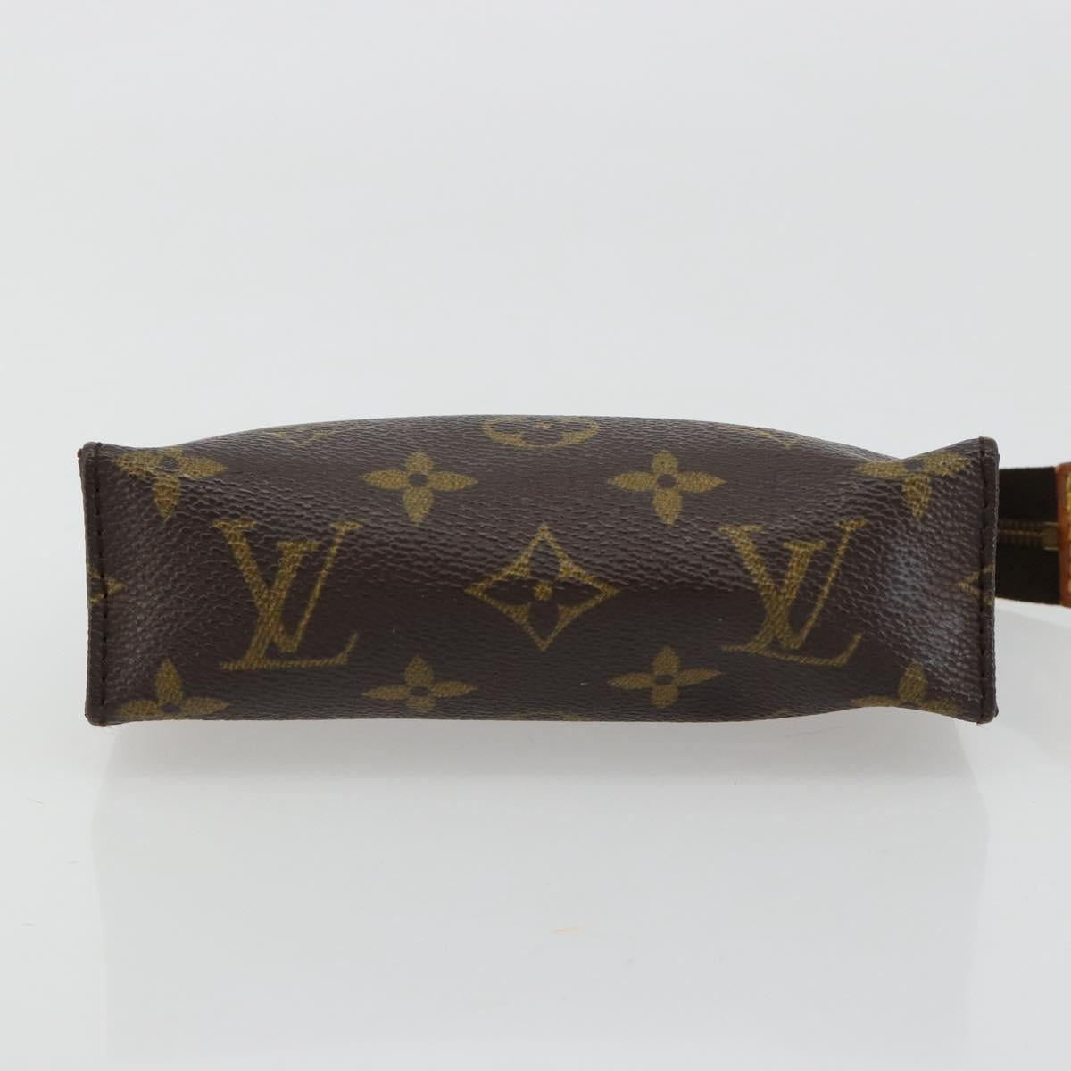 LOUIS VUITTON Monogram Poche Toilette 15 Pouch M47546 LV Auth ka4599