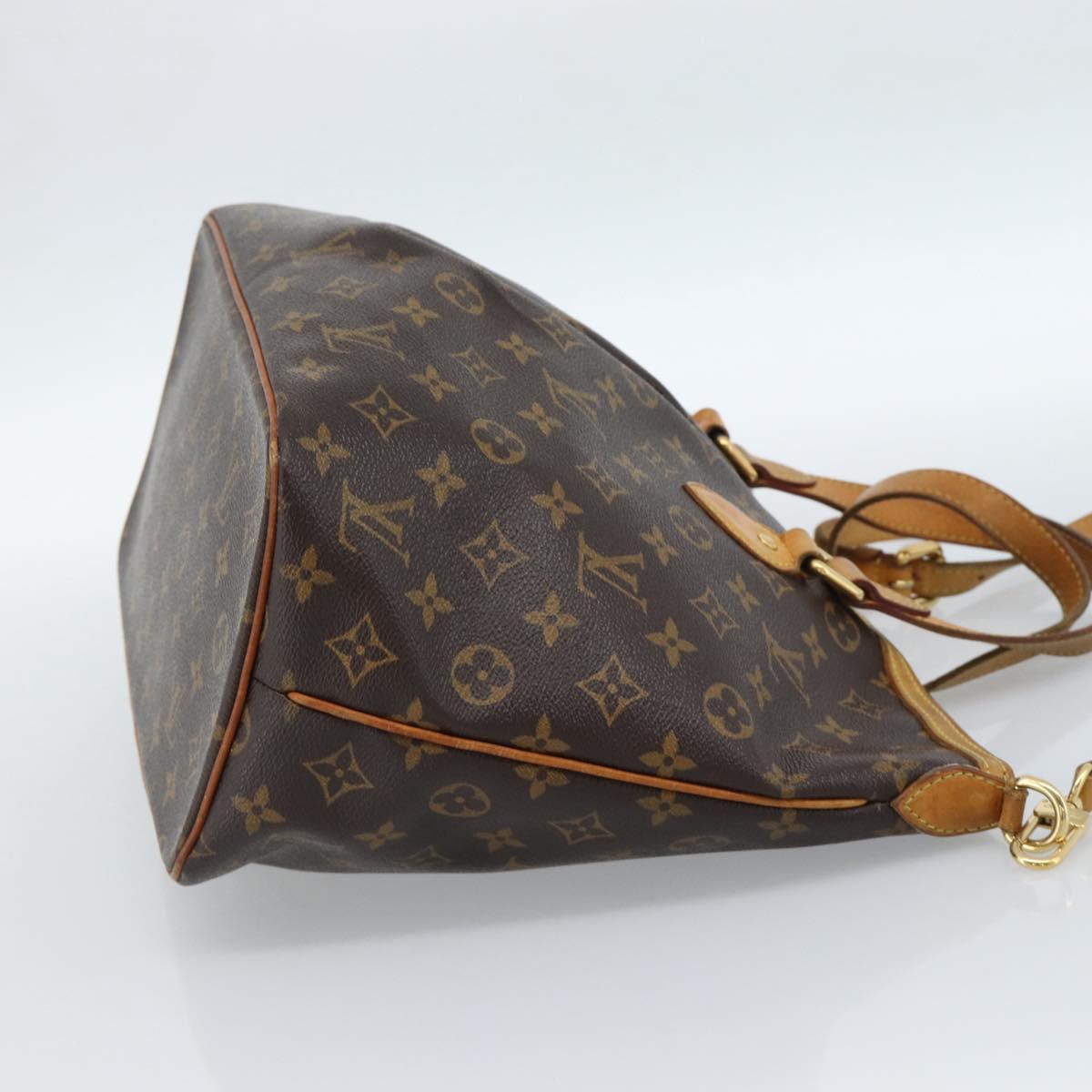 LOUIS VUITTON Monogram Palermo PM Tote Bag M40145 LV Auth ka4604