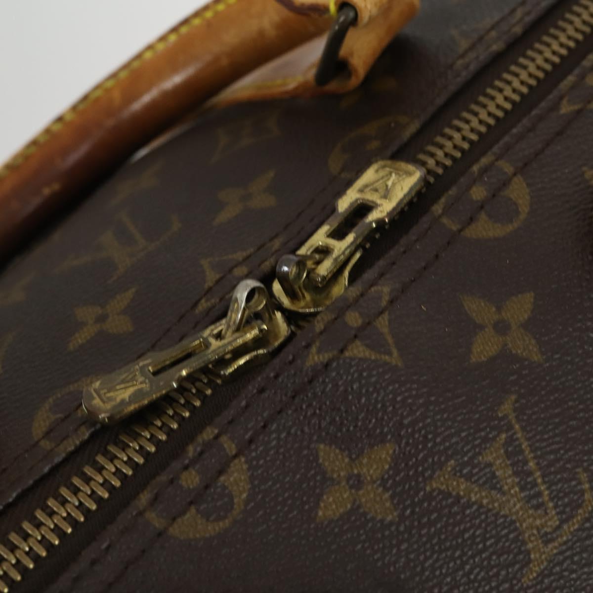 LOUIS VUITTON Monogram Keepall Bandouliere 55 Boston Bag M41414 LV Auth ka461