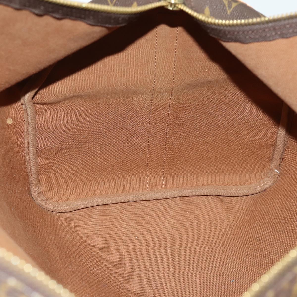 LOUIS VUITTON Monogram Keepall Bandouliere 55 Boston Bag M41414 LV Auth ka461