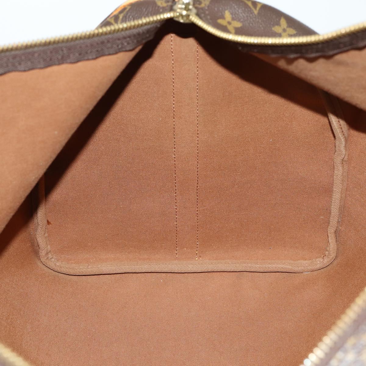 LOUIS VUITTON Monogram Keepall Bandouliere 55 Boston Bag M41414 LV Auth ka461