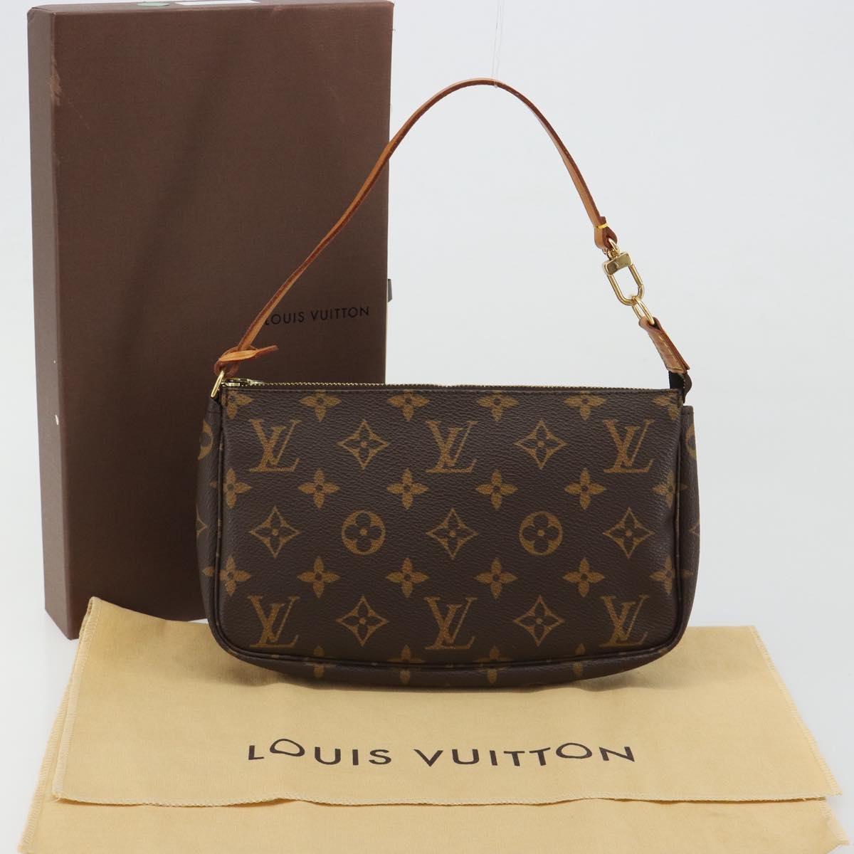 LOUIS VUITTON Monogram Pochette Accessoires Pouch M51980 LV Auth ka4619V