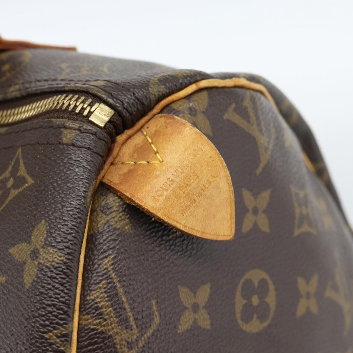 LOUIS VUITTON Monogram Speedy 30 Hand Bag M41526 LV Auth ka4625A