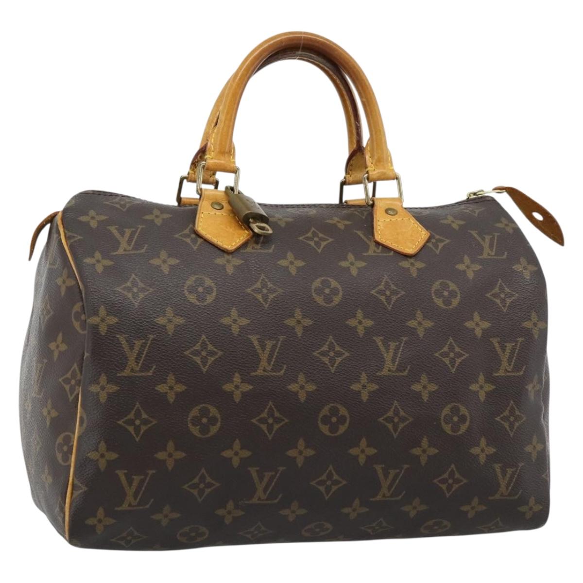 LOUIS VUITTON Monogram Speedy 30 Hand Bag M41526 LV Auth ka4625A