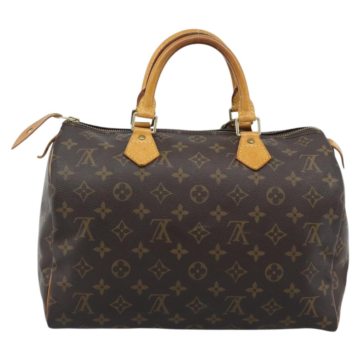 LOUIS VUITTON Monogram Speedy 30 Hand Bag M41526 LV Auth ka4625A