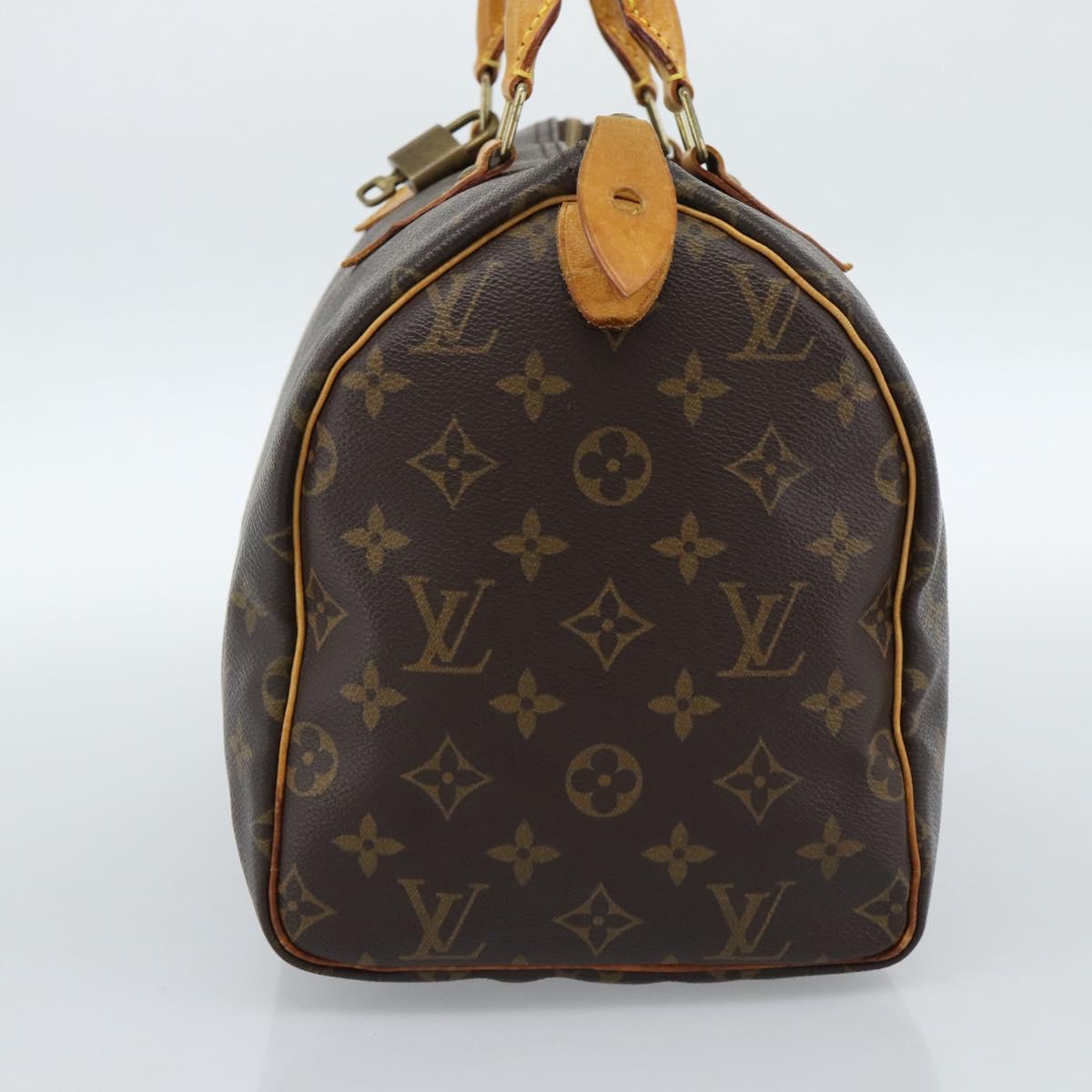 LOUIS VUITTON Monogram Speedy 30 Hand Bag M41526 LV Auth ka4625A
