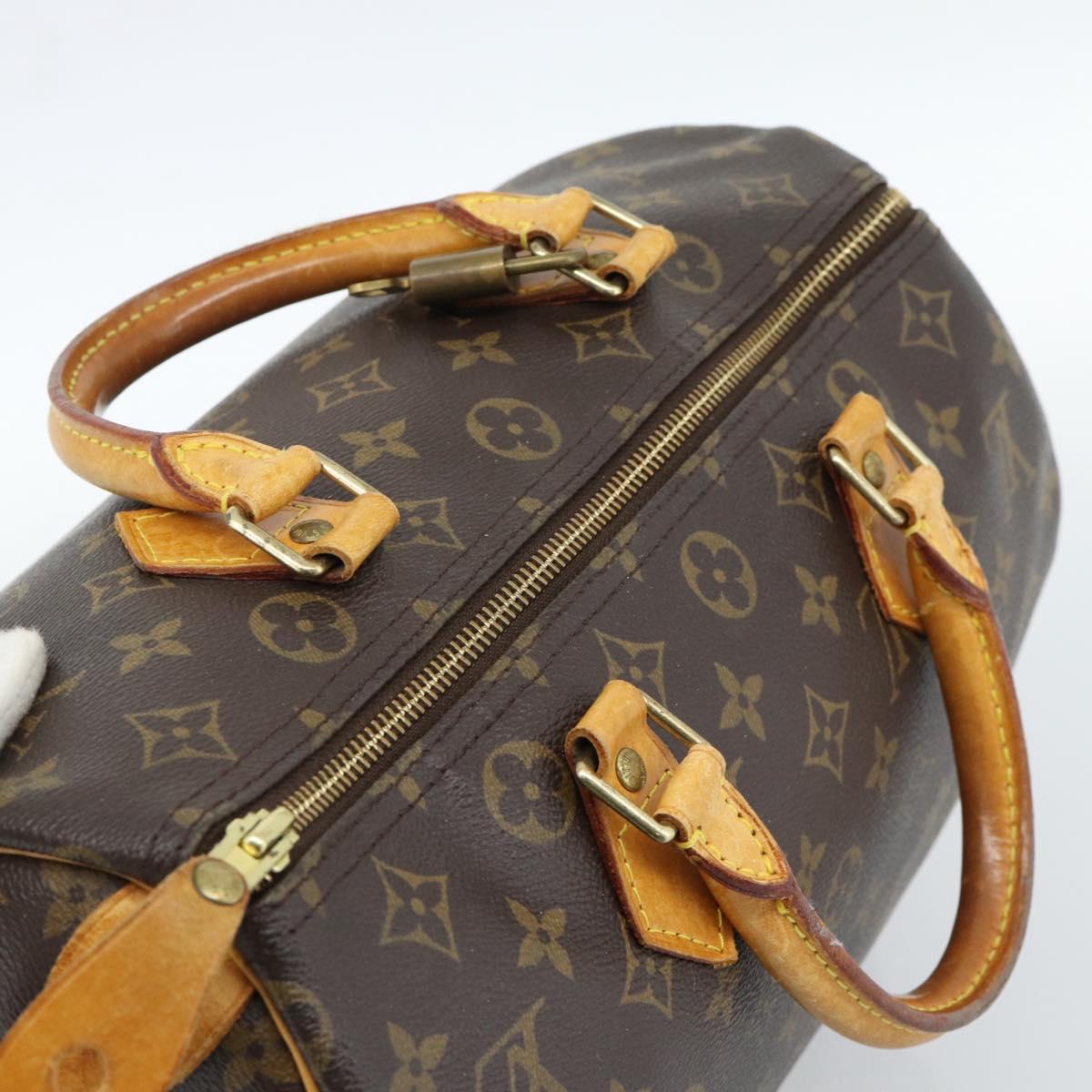 LOUIS VUITTON Monogram Speedy 30 Hand Bag M41526 LV Auth ka4625A