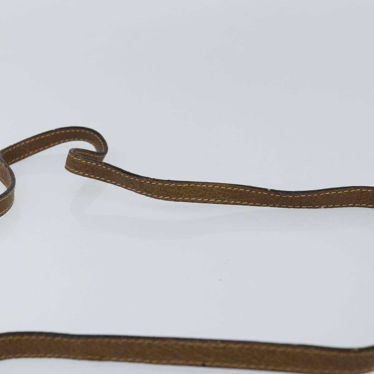 GUCCI GG Plus Supreme Shoulder Bag PVC Beige Gold Auth ka463