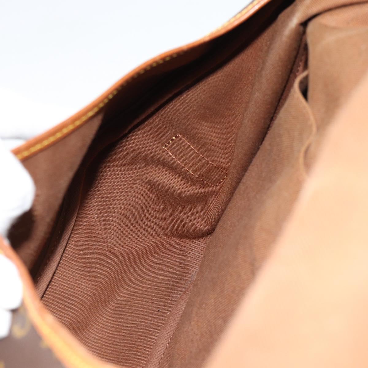 LOUIS VUITTON Monogram Saumur 35 Shoulder Bag M42254 LV Auth ka4631