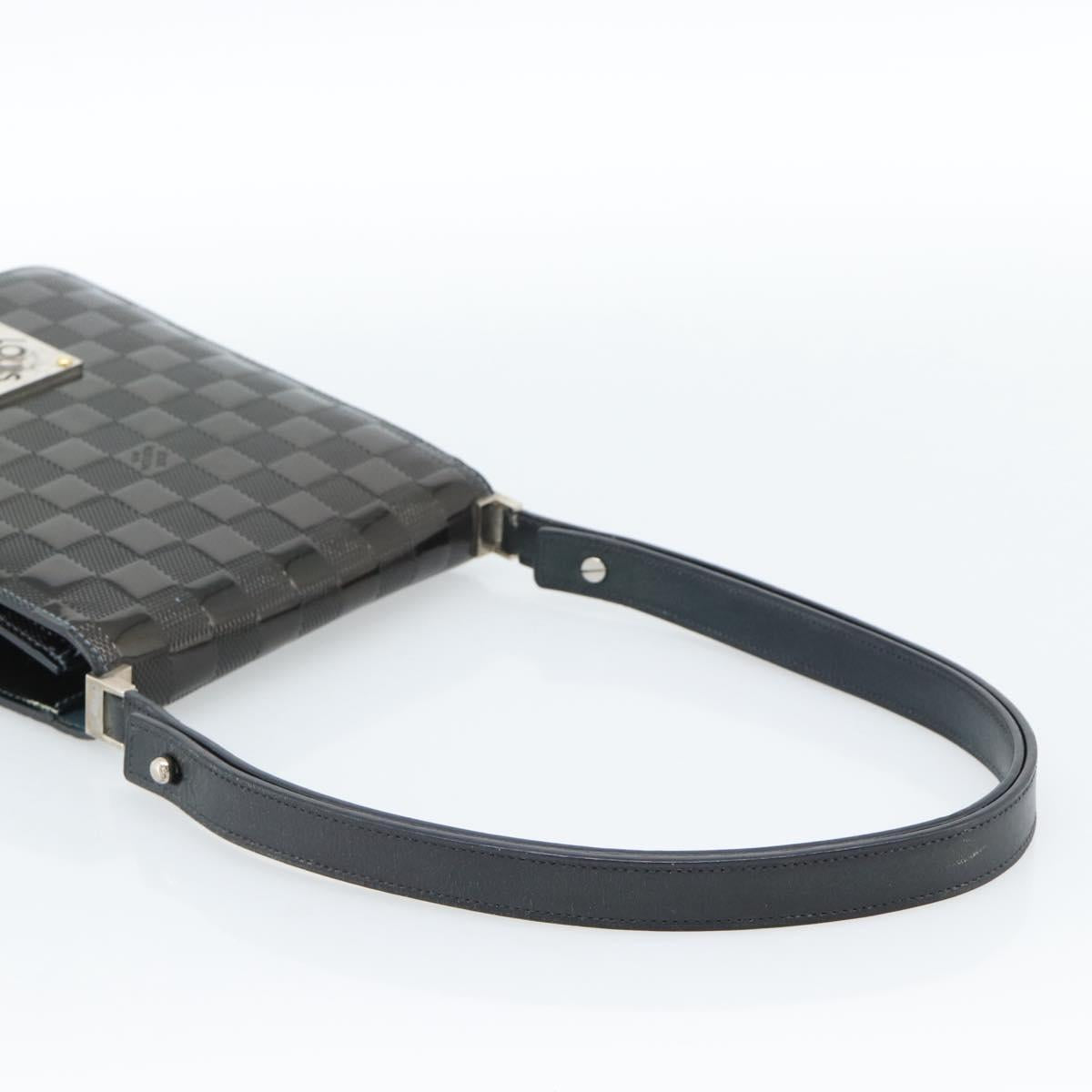 LOUIS VUITTON Damier Vernis Club Bag Green Petrol blue M92128 LV Auth ka4633