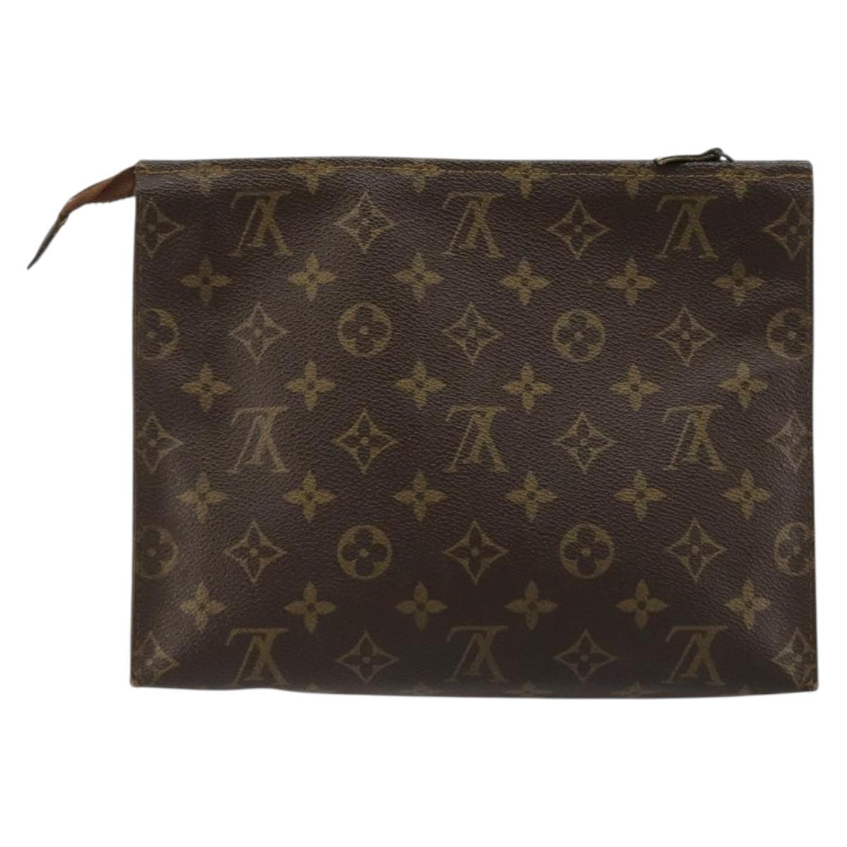 LOUIS VUITTON Monogram Poche Toilette 26 Pouch M47542 LV Auth ka4634