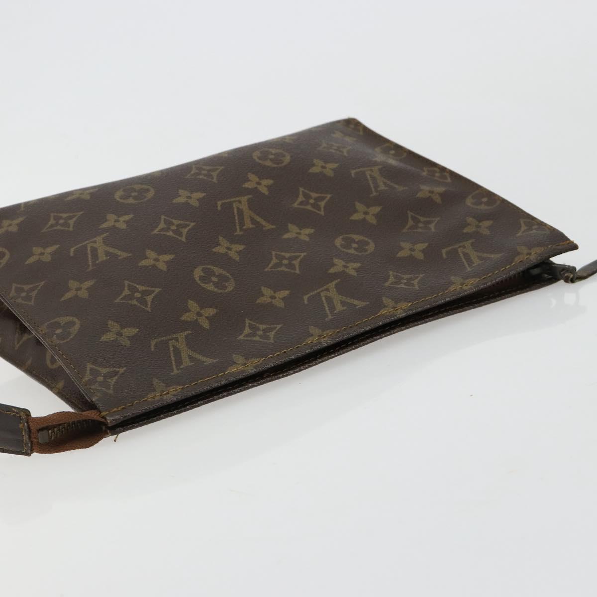 LOUIS VUITTON Monogram Poche Toilette 26 Pouch M47542 LV Auth ka4634