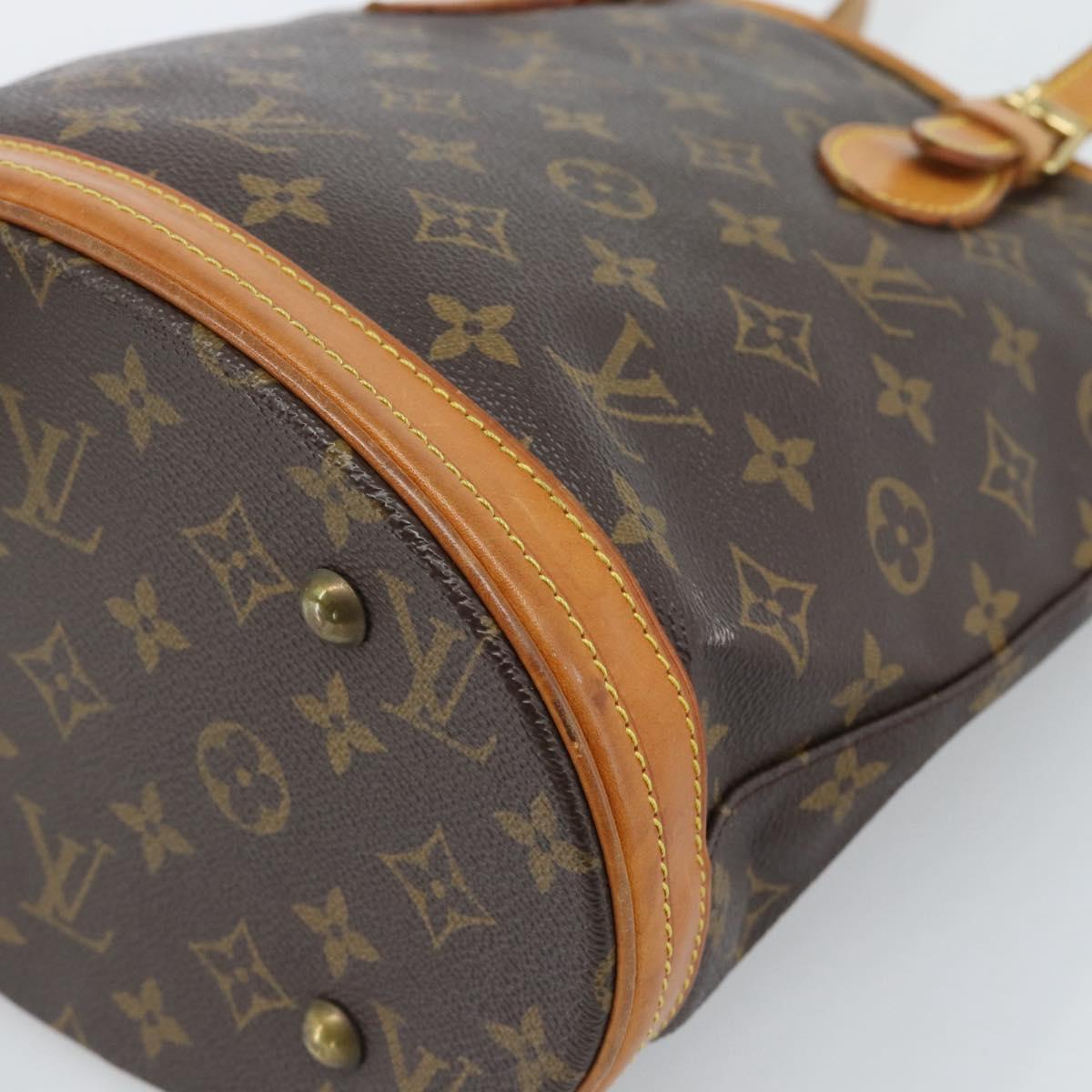 LOUIS VUITTON Monogram Bucket PM Shoulder Bag M42238 LV Auth ka4635