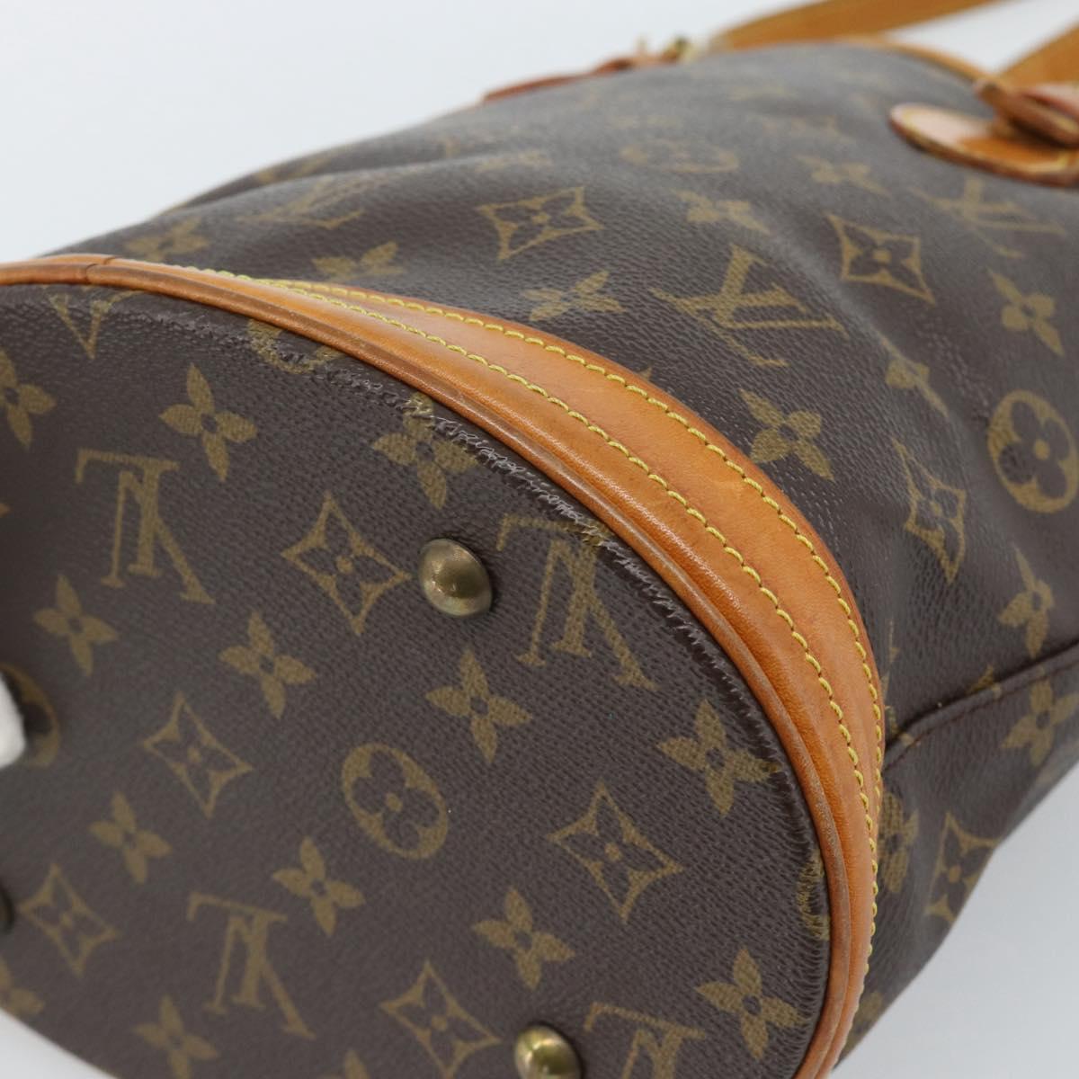 LOUIS VUITTON Monogram Bucket PM Shoulder Bag M42238 LV Auth ka4635