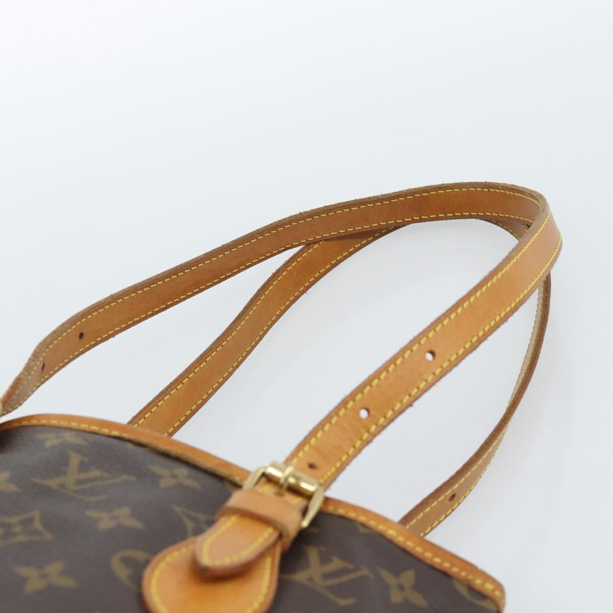 LOUIS VUITTON Monogram Bucket PM Shoulder Bag M42238 LV Auth ka4635