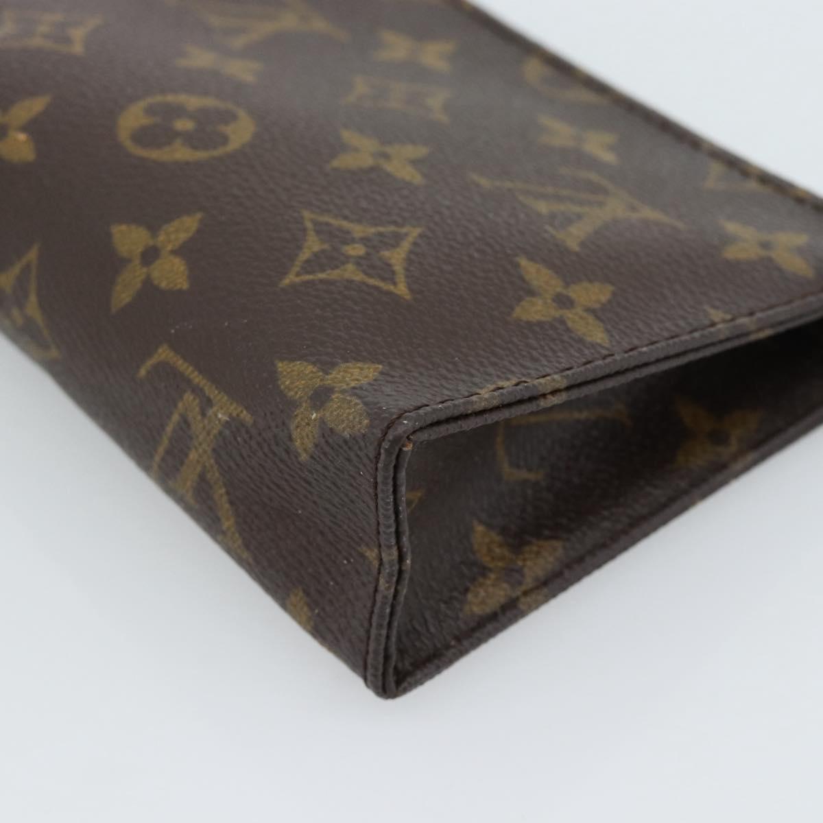 LOUIS VUITTON Monogram Poche Toilette 15 Pouch M47546 LV Auth ka4639