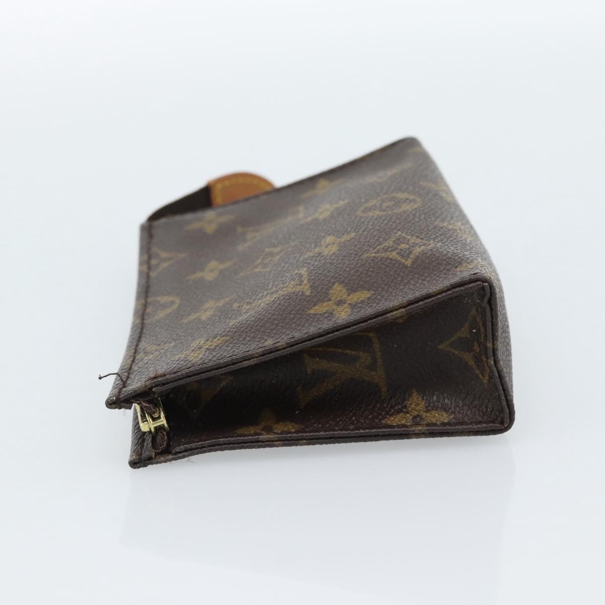 LOUIS VUITTON Monogram Poche Toilette 15 Pouch M47546 LV Auth ka4639