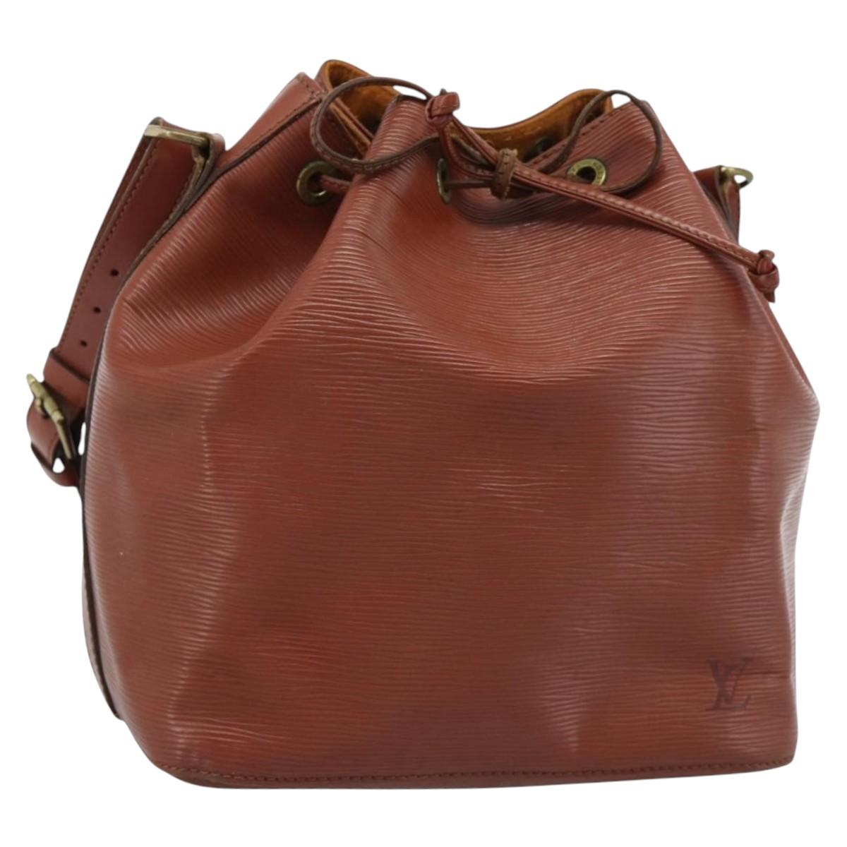 LOUIS VUITTON Epi Noe Shoulder Bag Brown M44028 LV Auth ka4650