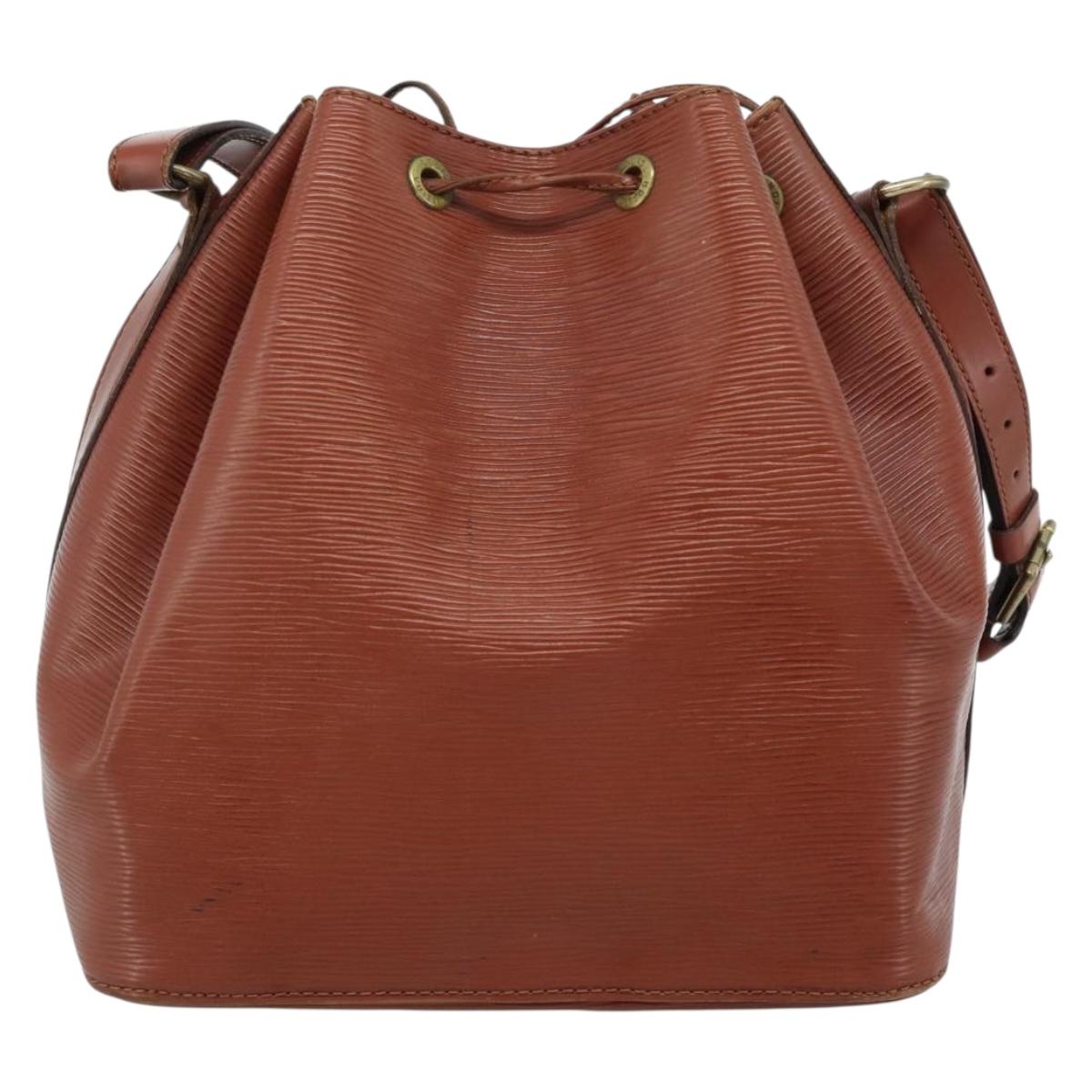 LOUIS VUITTON Epi Noe Shoulder Bag Brown M44028 LV Auth ka4650