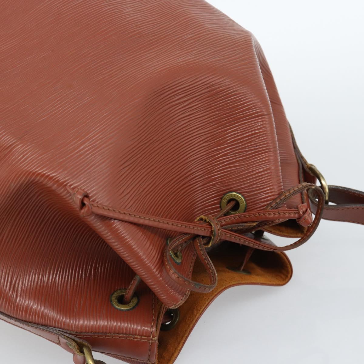 LOUIS VUITTON Epi Noe Shoulder Bag Brown M44028 LV Auth ka4650