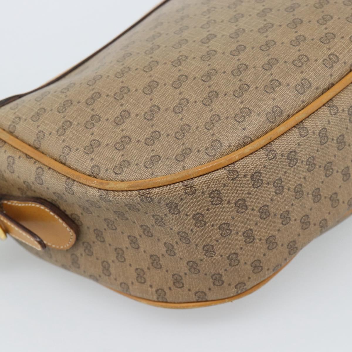 GUCCI Micro GG Supreme Web Sherry Line Bag PVC Beige 001 084 4001 Auth ka4655