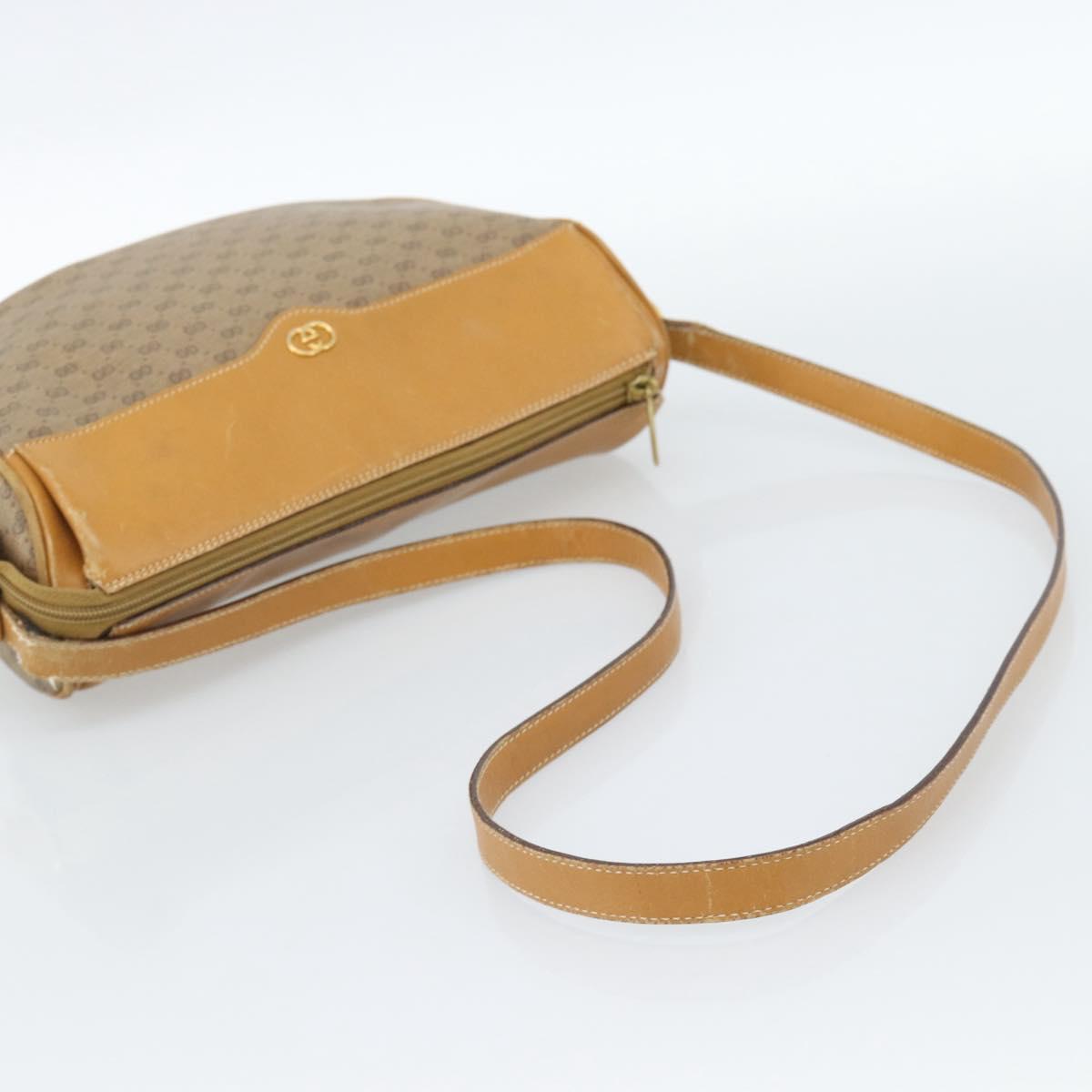 GUCCI Micro GG Supreme Web Sherry Line Bag PVC Beige 001 084 4001 Auth ka4655
