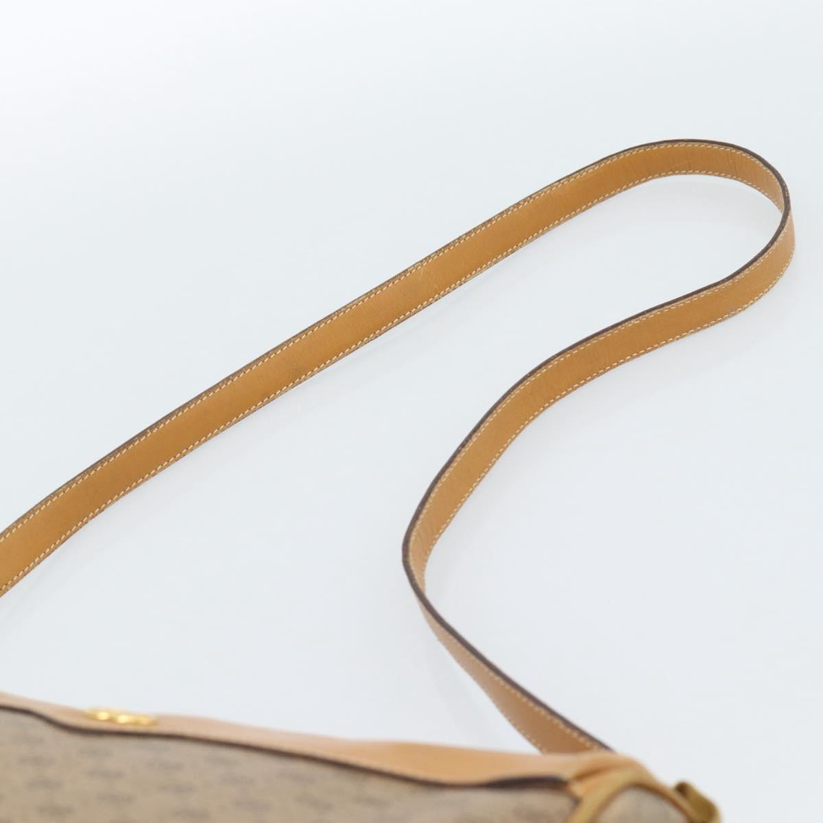 GUCCI Micro GG Supreme Web Sherry Line Bag PVC Beige 001 084 4001 Auth ka4655