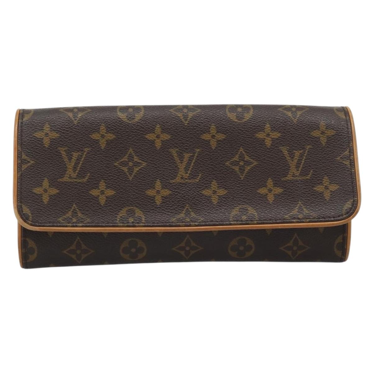 LOUIS VUITTON Monogram Pochette Twin GM Shoulder Bag M51852 LV Auth ka4656A