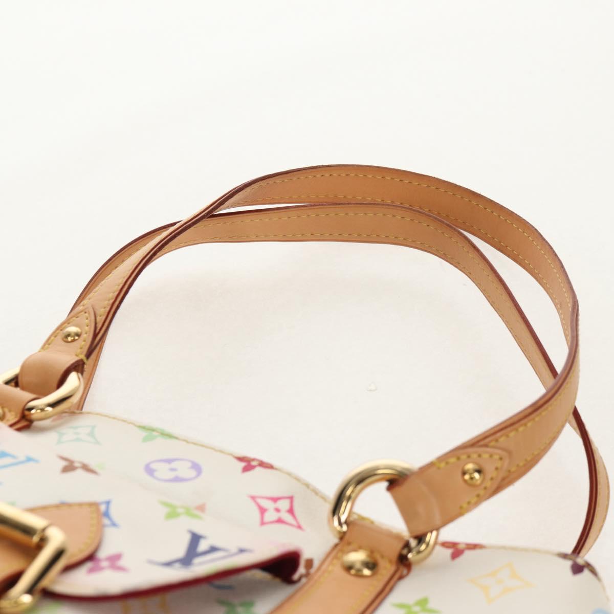 LOUIS VUITTON Monogram Multicolor Aurelia MM Tote Bag White M40094 Auth ka465V