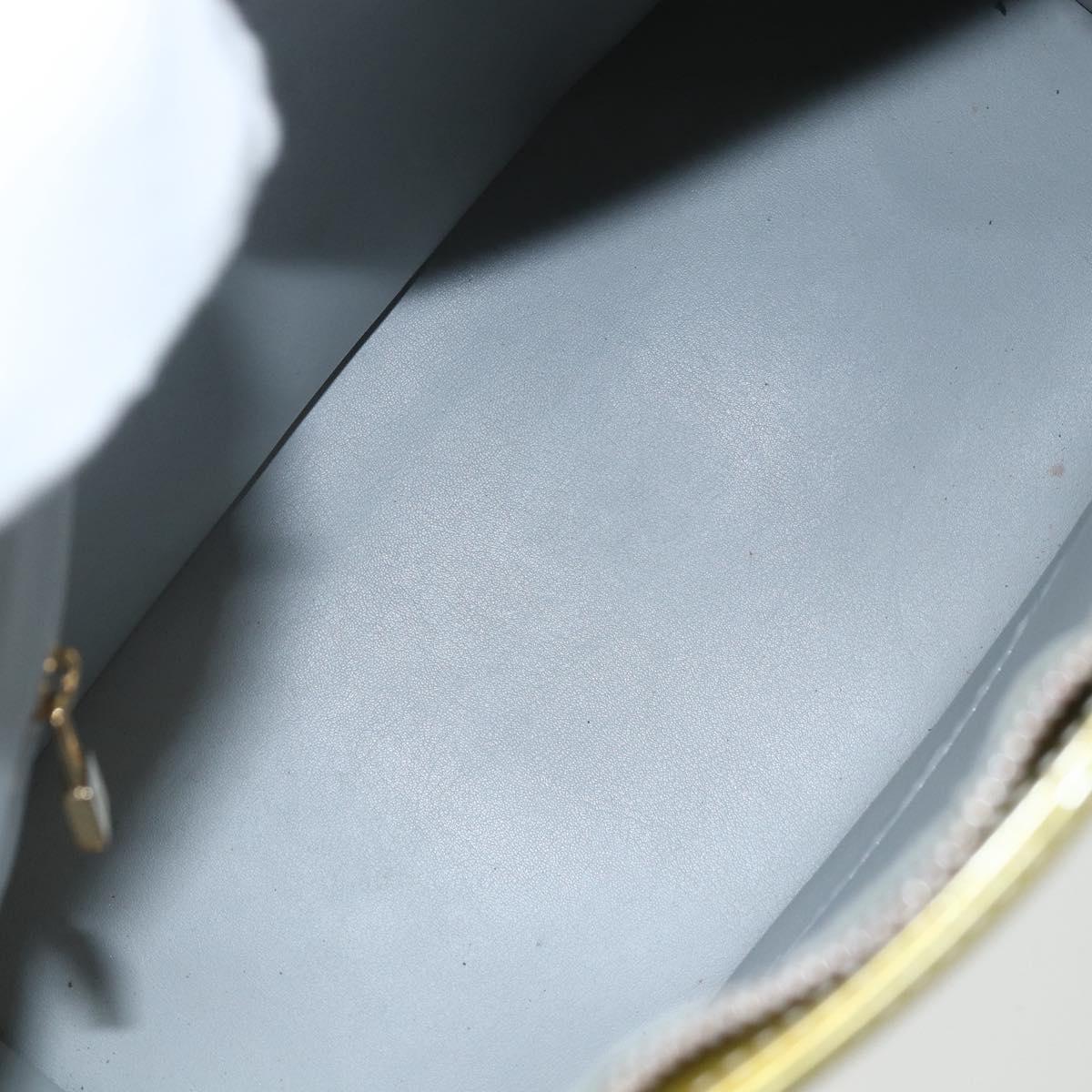 LOUIS VUITTON Monogram Vernis Houston Hand Bag Gris M91053 LV Auth ka466