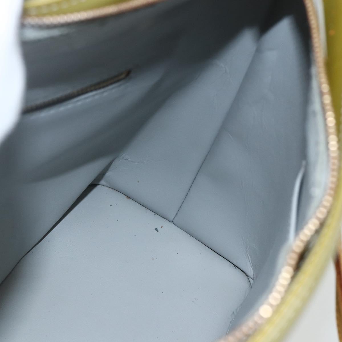 LOUIS VUITTON Monogram Vernis Houston Hand Bag Gris M91053 LV Auth ka466