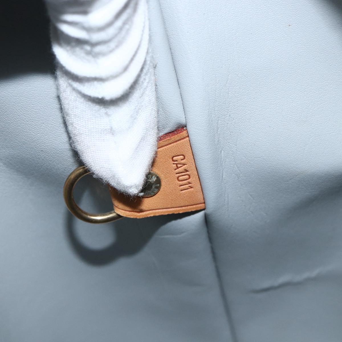 LOUIS VUITTON Monogram Vernis Houston Hand Bag Gris M91053 LV Auth ka466