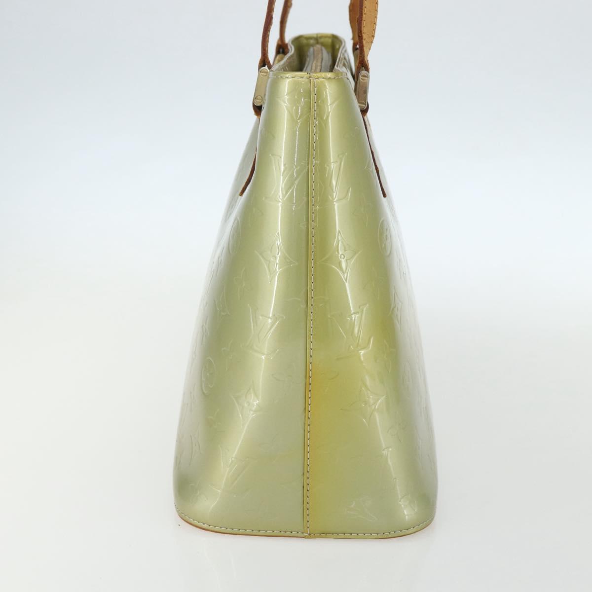 LOUIS VUITTON Monogram Vernis Houston Hand Bag Gris M91053 LV Auth ka466