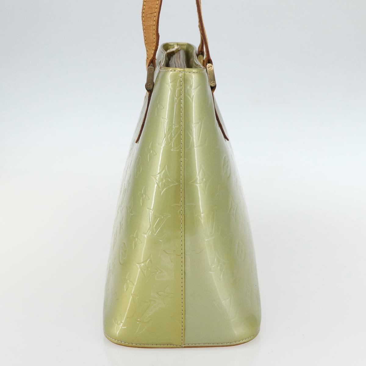 LOUIS VUITTON Monogram Vernis Houston Hand Bag Gris M91053 LV Auth ka466