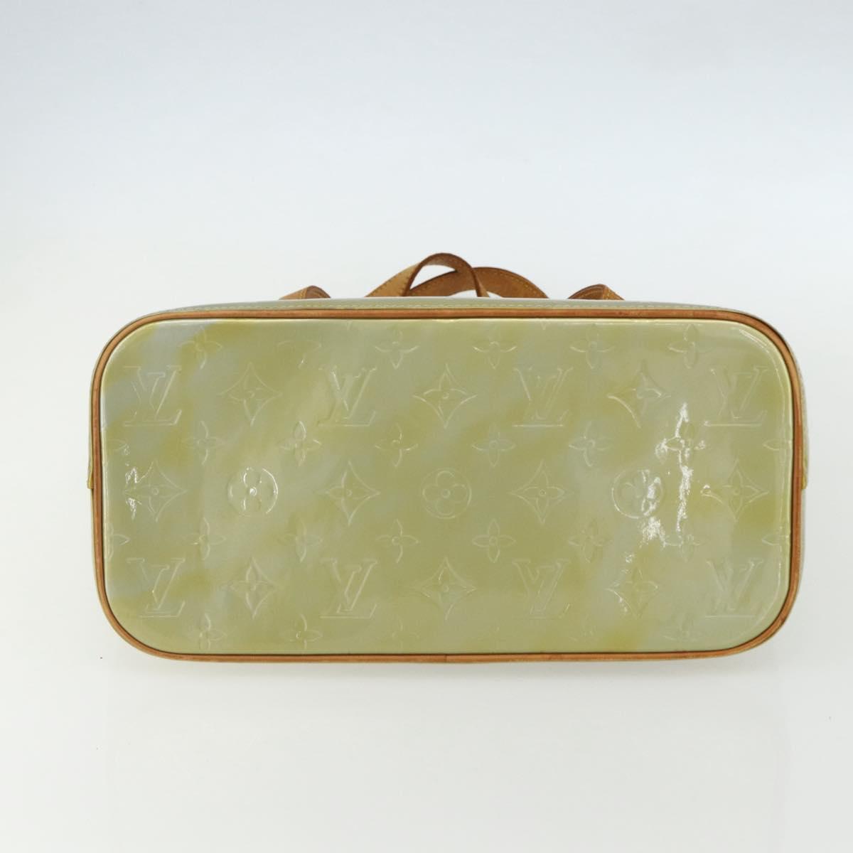 LOUIS VUITTON Monogram Vernis Houston Hand Bag Gris M91053 LV Auth ka466