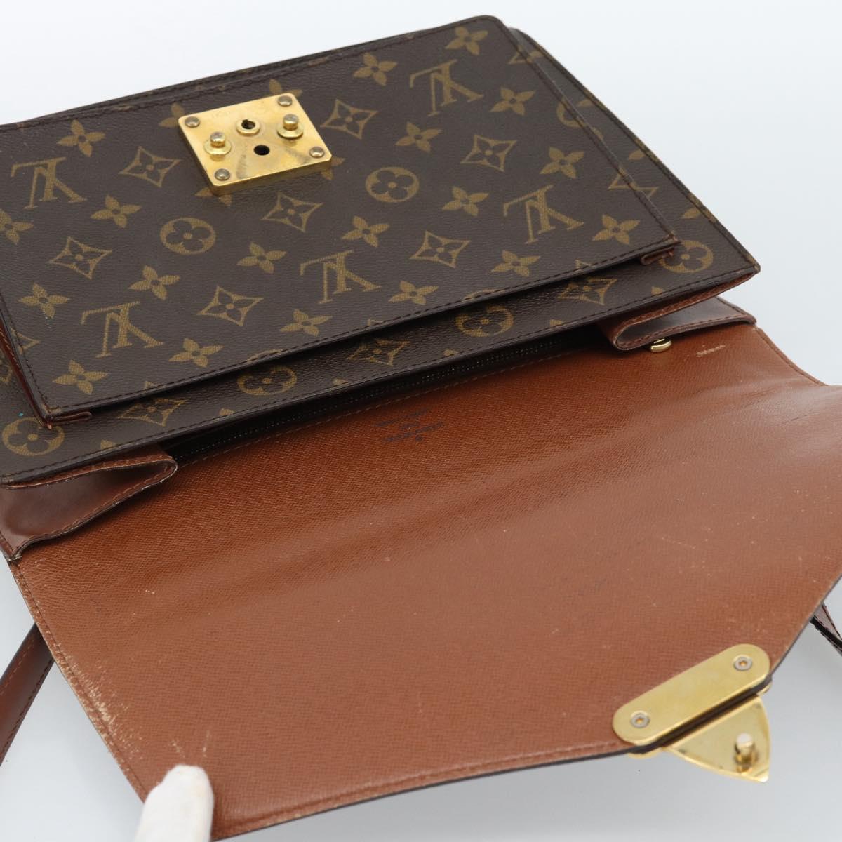 LOUIS VUITTON Monogram Monceau 28 Hand Bag M51185 LV Auth ka4666