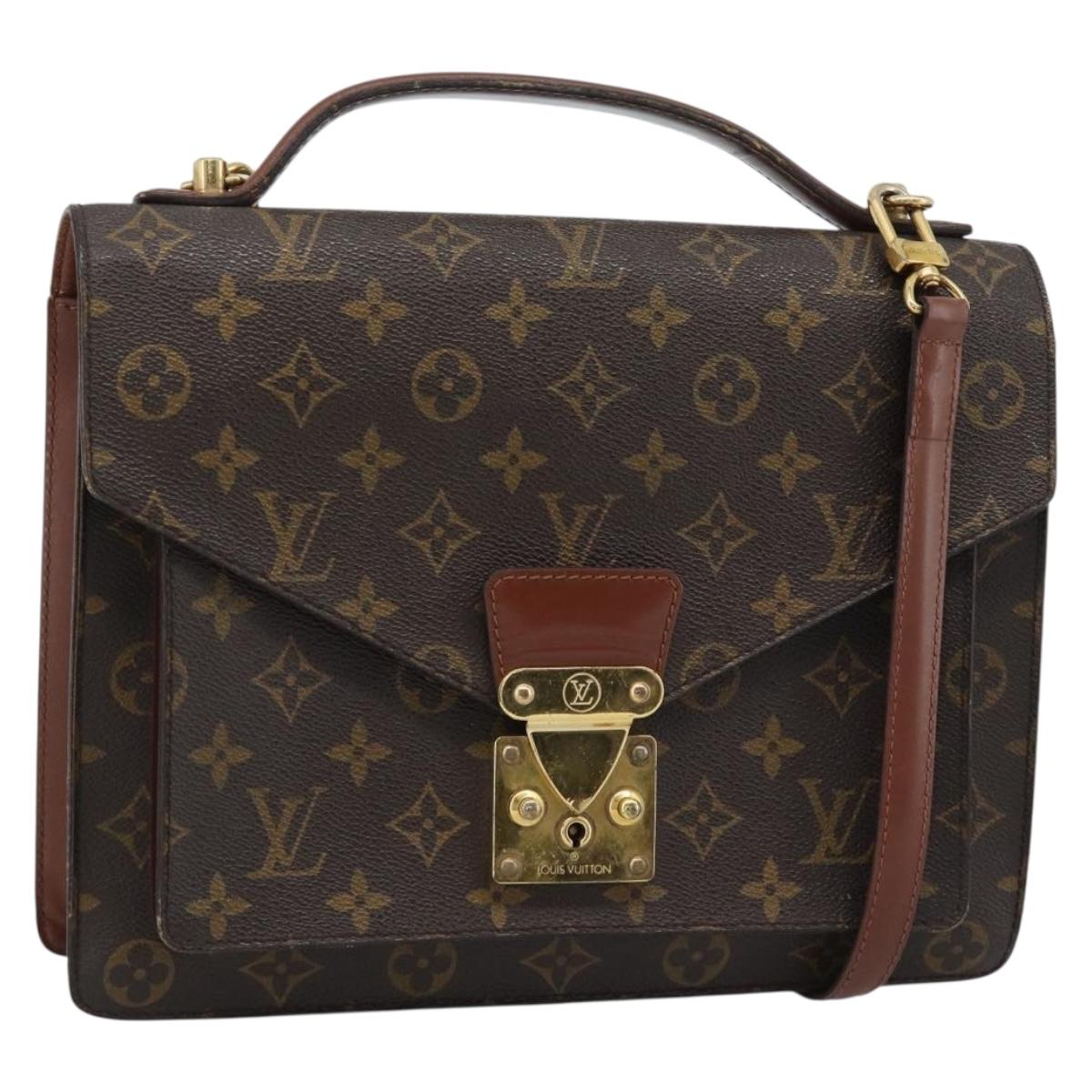 LOUIS VUITTON Monogram Monceau 28 Hand Bag M51185 LV Auth ka4666