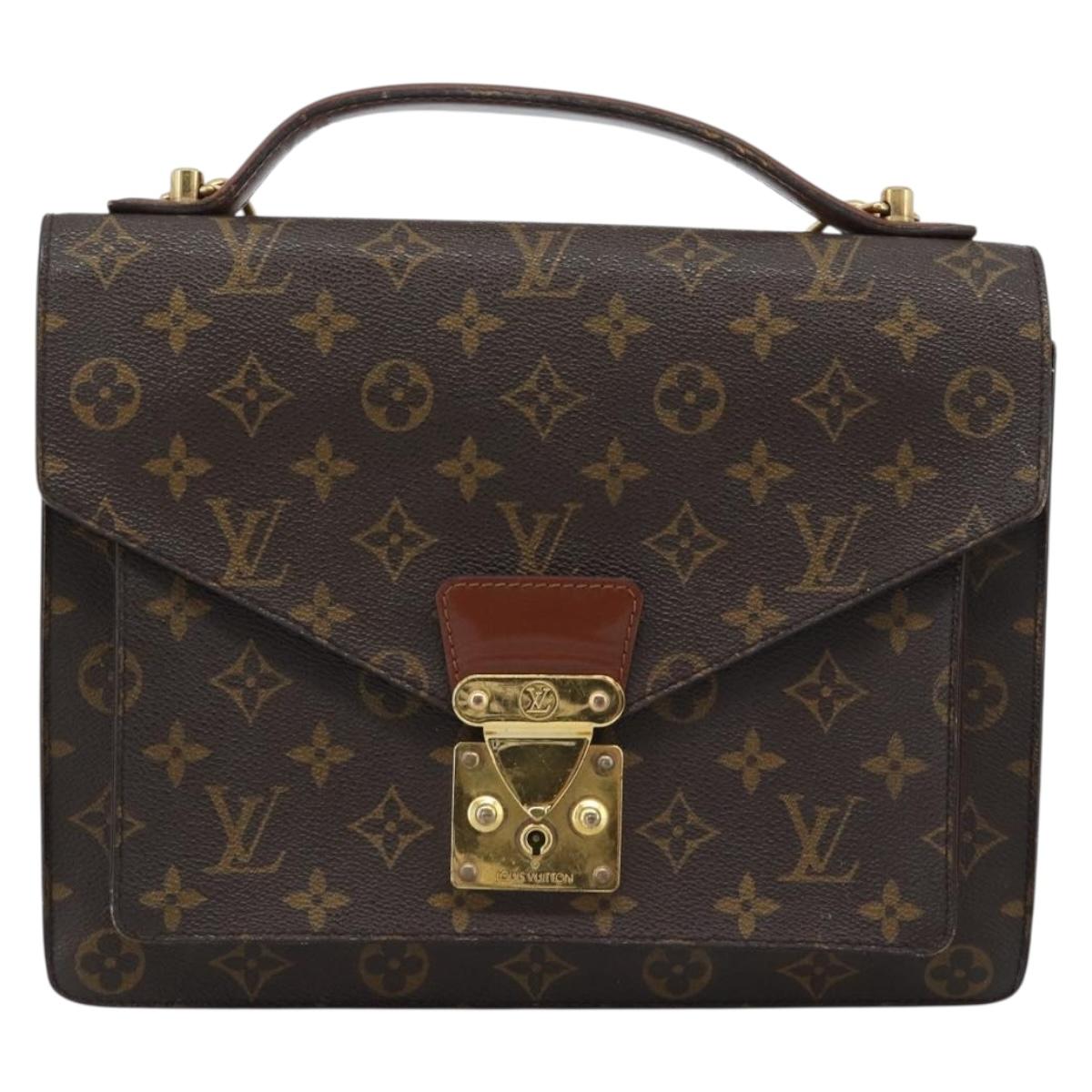 LOUIS VUITTON Monogram Monceau 28 Hand Bag M51185 LV Auth ka4666