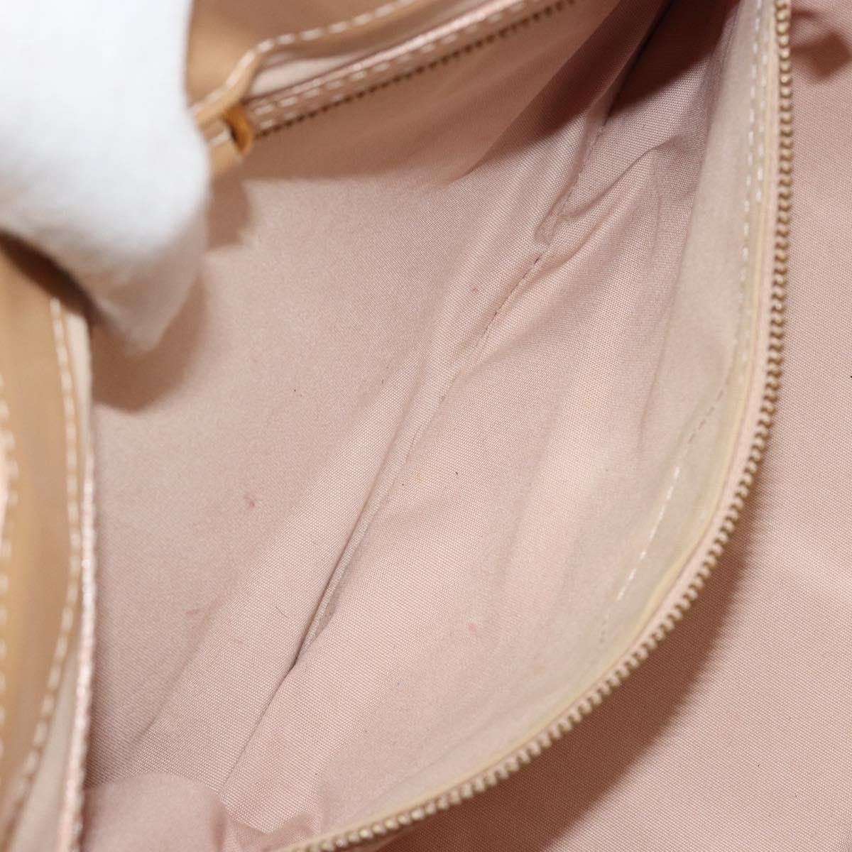 LOUIS VUITTON Vernis Wilshire PM Hand Bag Rose Flow Lantern M91642 Auth ka4676A