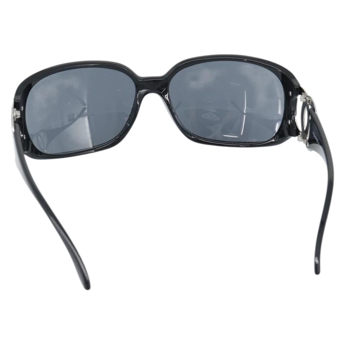 CHANEL Sunglasses plastic Black CC Auth ka4678