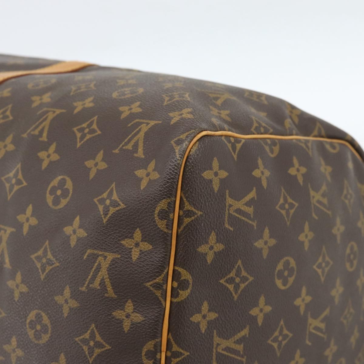LOUIS VUITTON Monogram Keepall 55 Boston Bag M41424 LV Auth ka4680A