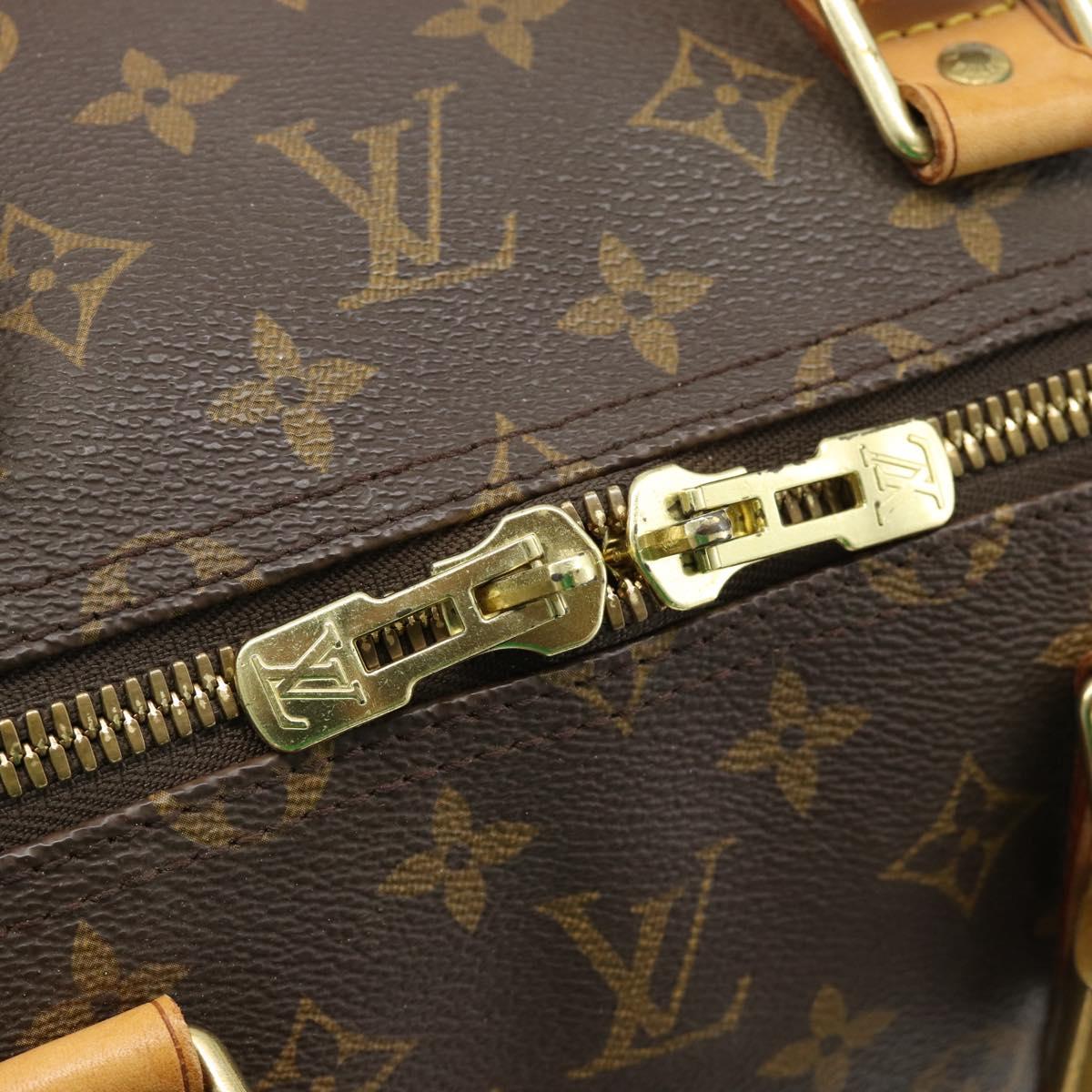 LOUIS VUITTON Monogram Keepall 55 Boston Bag M41424 LV Auth ka4680A
