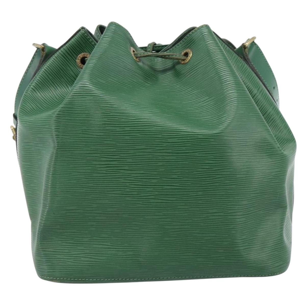LOUIS VUITTON Epi Petit Noe Shoulder Bag Green M44104 LV Auth ka4681