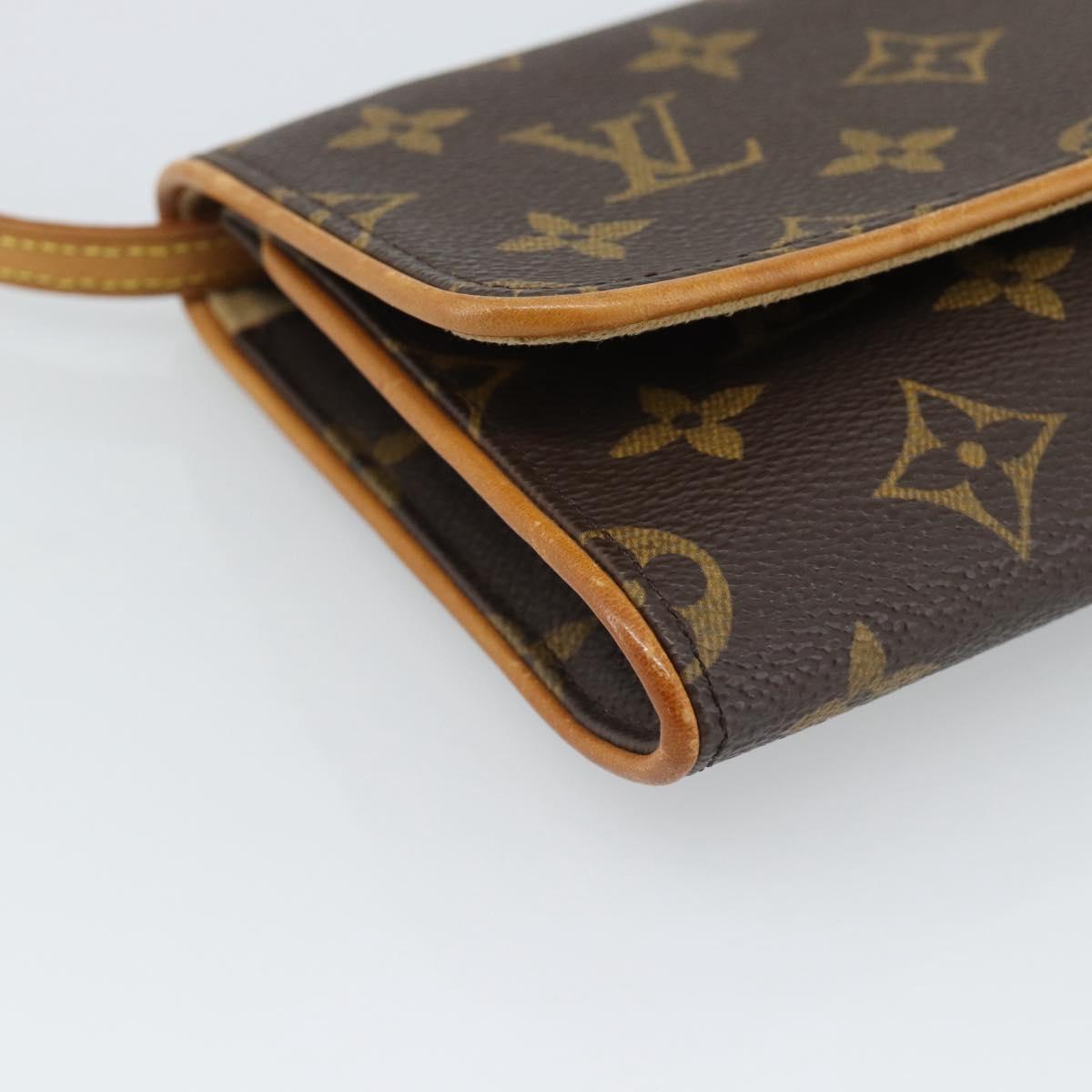 LOUIS VUITTON Monogram Pochette Twin GM Shoulder Bag M51852 LV Auth ka4683A