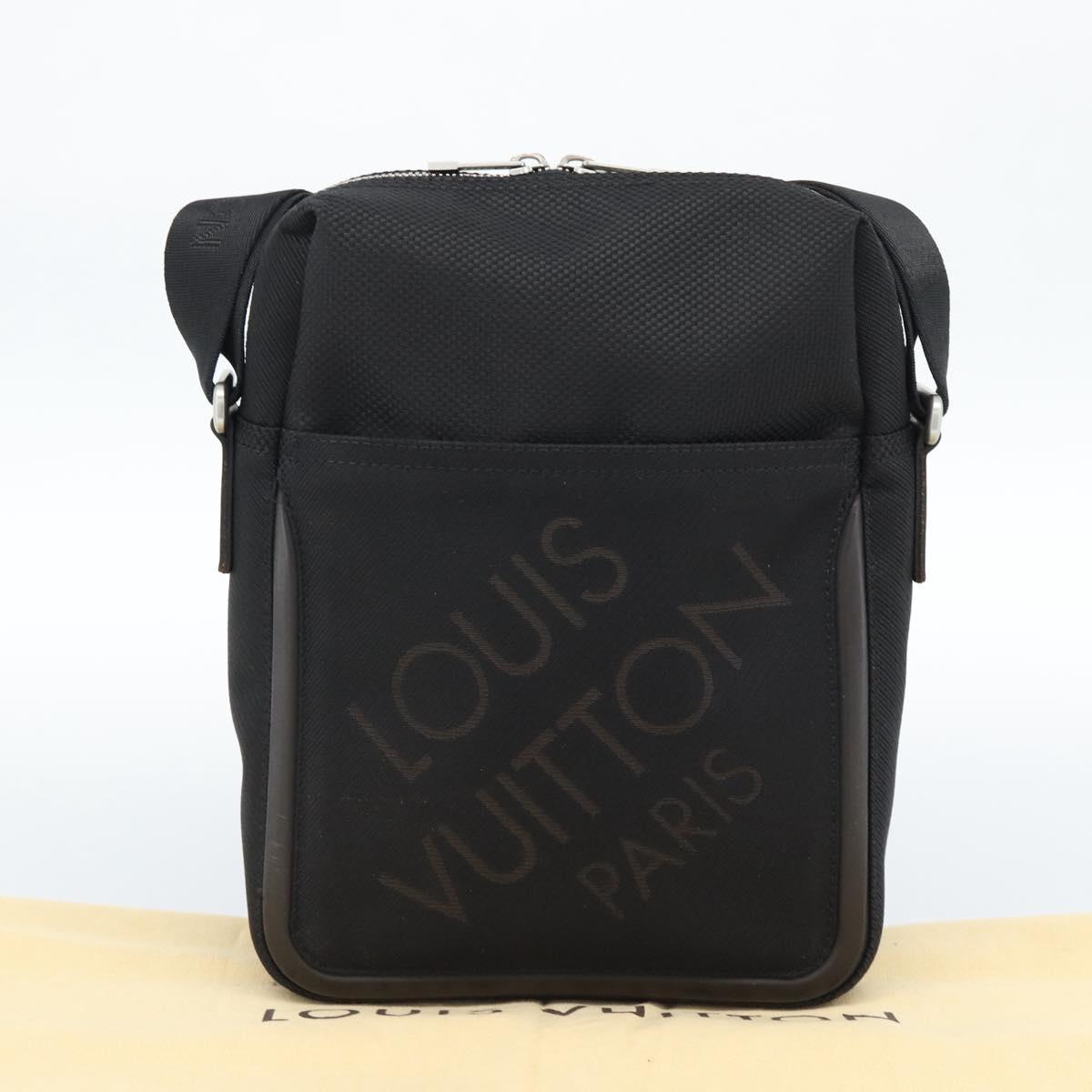 LOUIS VUITTON Damier Geant Citadan NM Shoulder Bag Black M93223 LV Auth ka4686V
