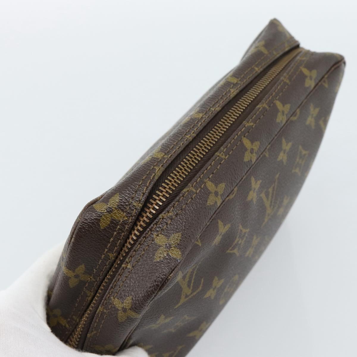 LOUIS VUITTON Monogram Trousse Toilette 23 Clutch Bag M47524 LV Auth ka4690