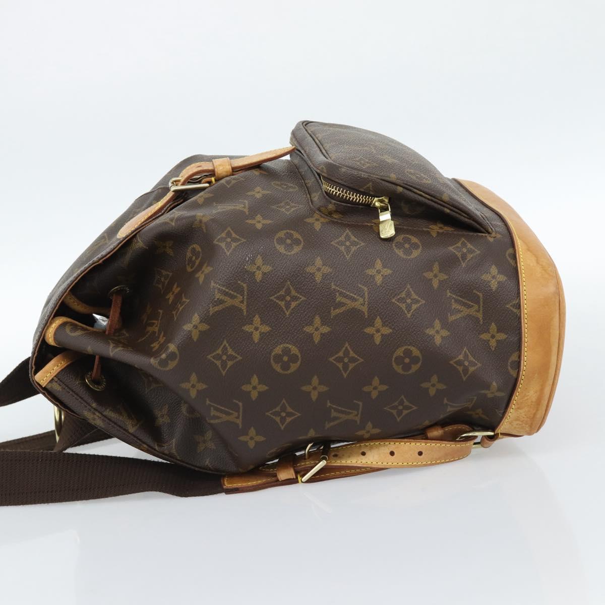LOUIS VUITTON Monogram Montsouris GM Backpack M51135 LV Auth ka4703A
