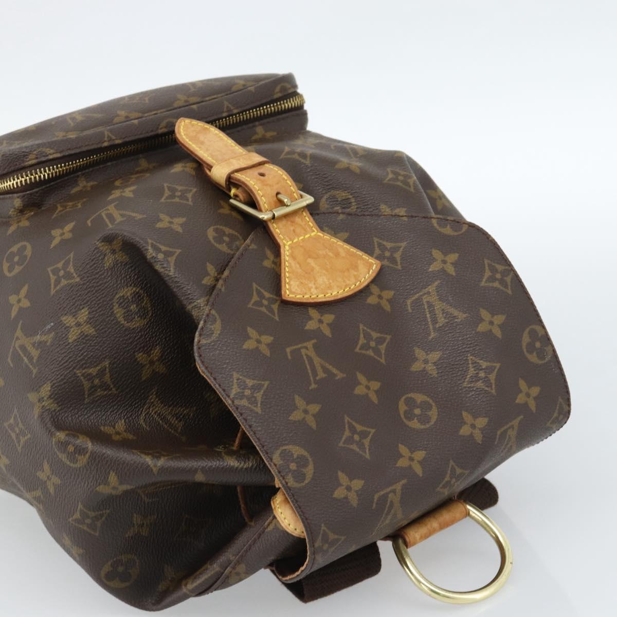 LOUIS VUITTON Monogram Montsouris GM Backpack M51135 LV Auth ka4703A