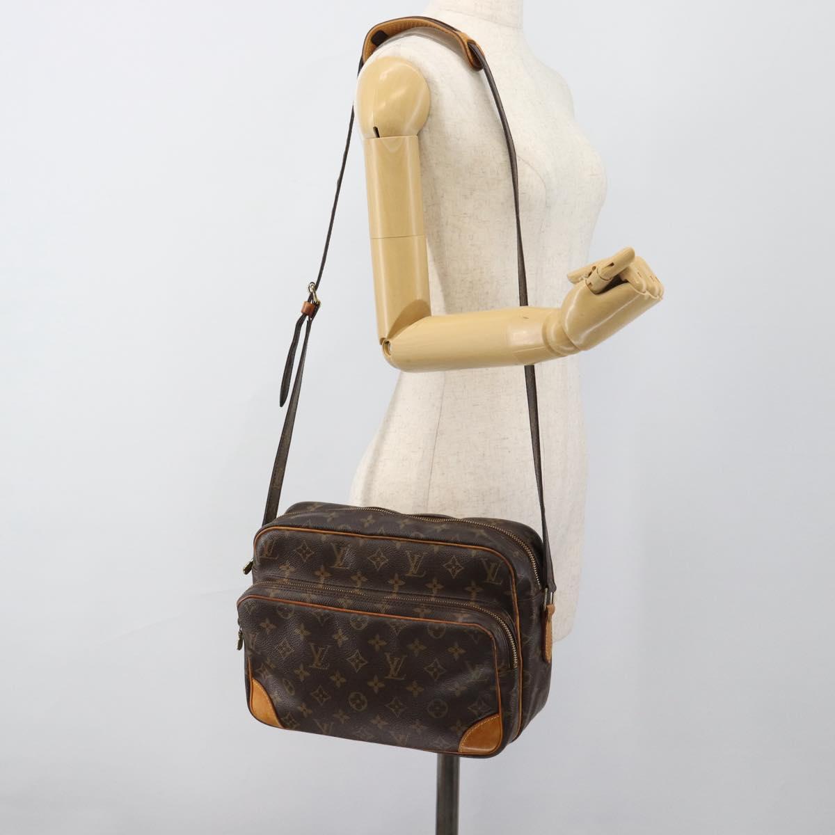 LOUIS VUITTON Monogram Nile Shoulder Bag M45244 LV Auth ka4709A